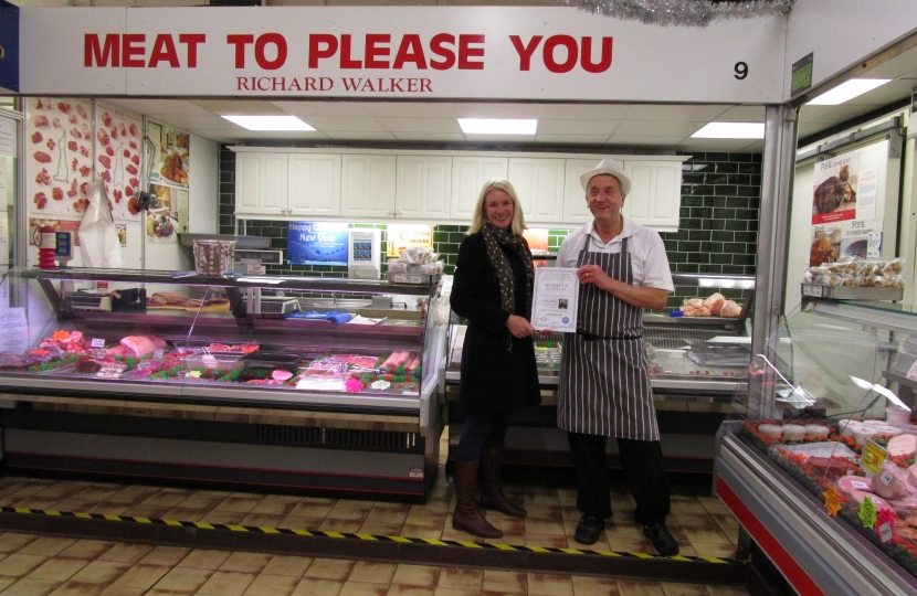 Amanda Milling at Meat to Please You, Rugeley Market